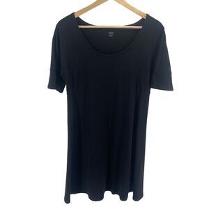 Eileen Fisher Women's Scoopneck Dress Short Sleeve Mini Casual fit and flare XS
